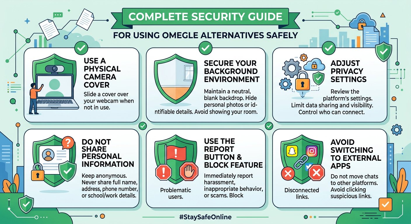 Complete security guide for Omegle alternatives 2026