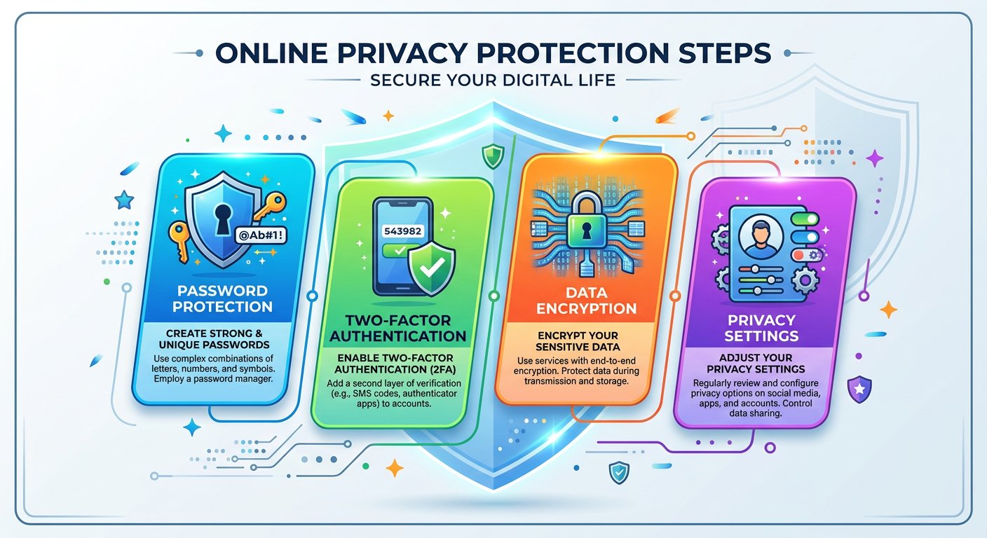 Privacy protection steps diagram
