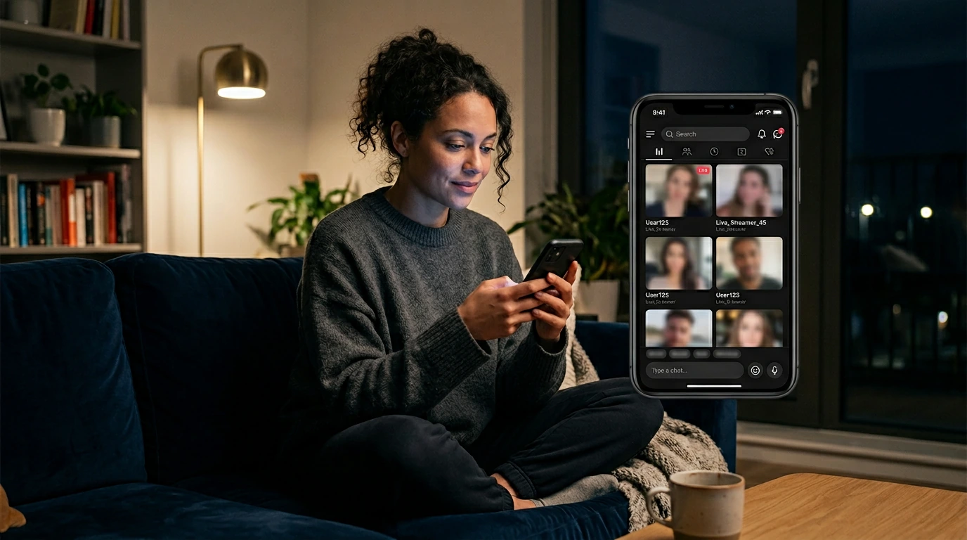 Browsing cam girls online on mobile in 2026